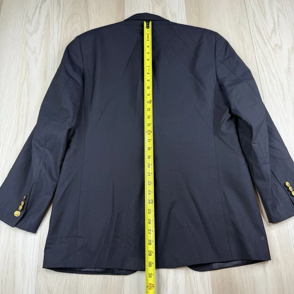 Brooks Brothers Loro Piana Wool 1818 Madison Gold Buttons Blazer Jacket Mens 40R